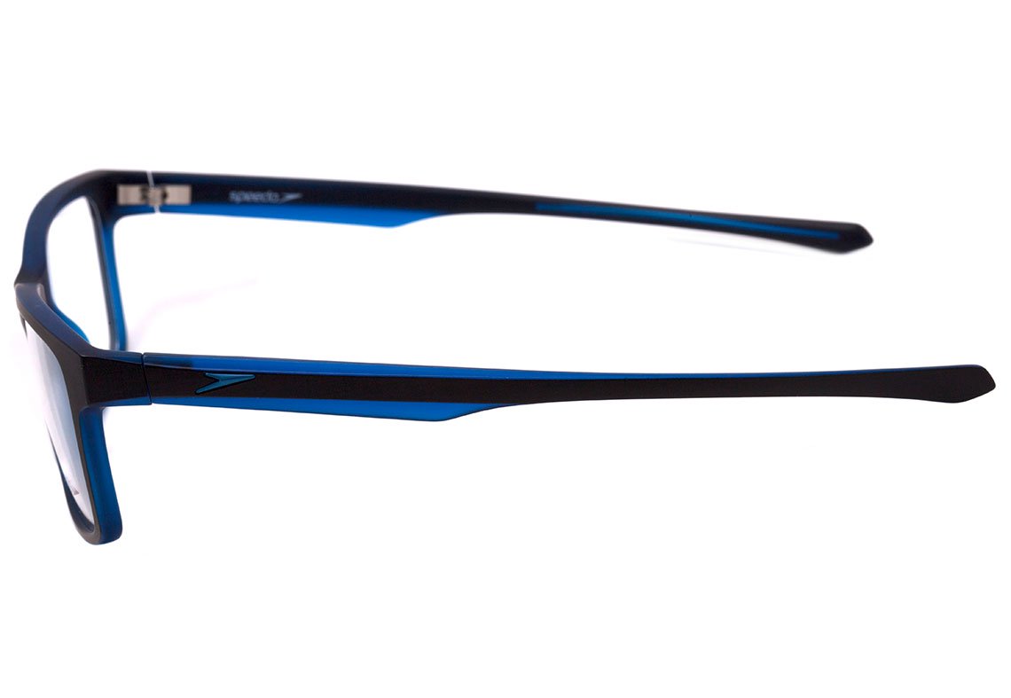 Óculos de Grau Speedo Sp 4048 A01 Preto E Azul Fosco 56 mm