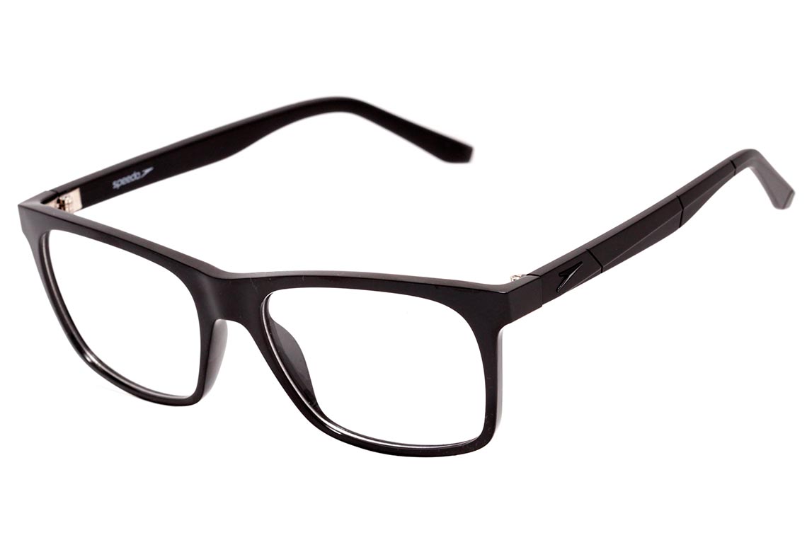Óculos de Grau Speedo SP 4060 A01 Preto Brilho - 55 mm