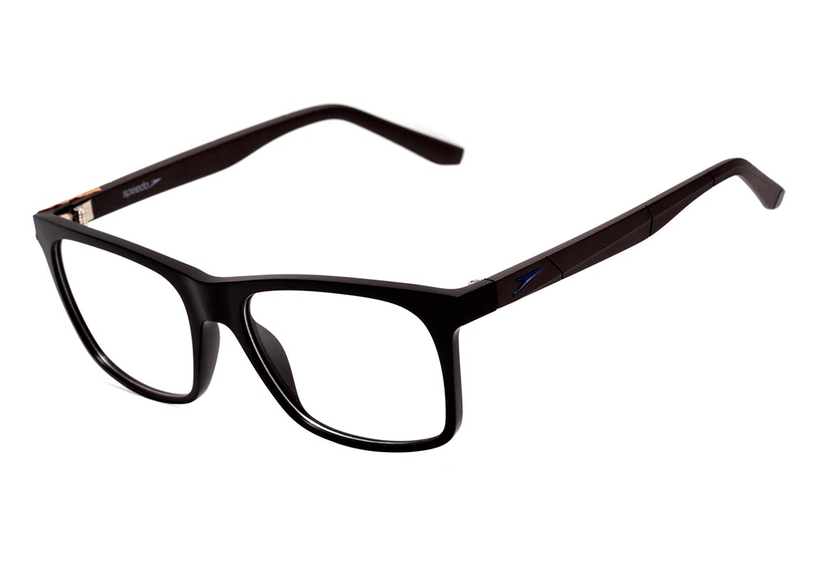 Óculos de Grau Speedo SP 4060 A01 Preto Brilho - 55 mm