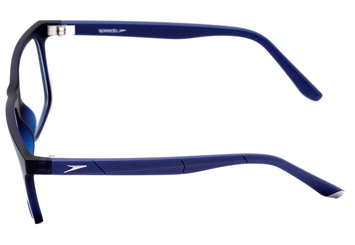 Óculos de Grau Speedo Sp 4060 T01 Azul Translúcido Fosco Lente 5,5 Cm