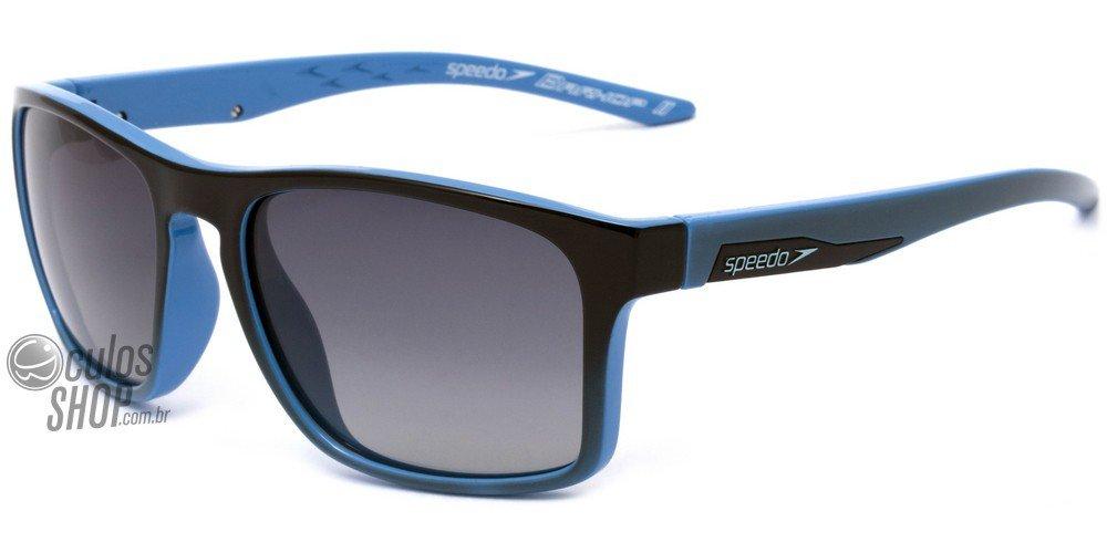 Óculos de Sol Speedo Sp 5005 B09 Prteto E Azul/ Preto Degradê - 57 mm