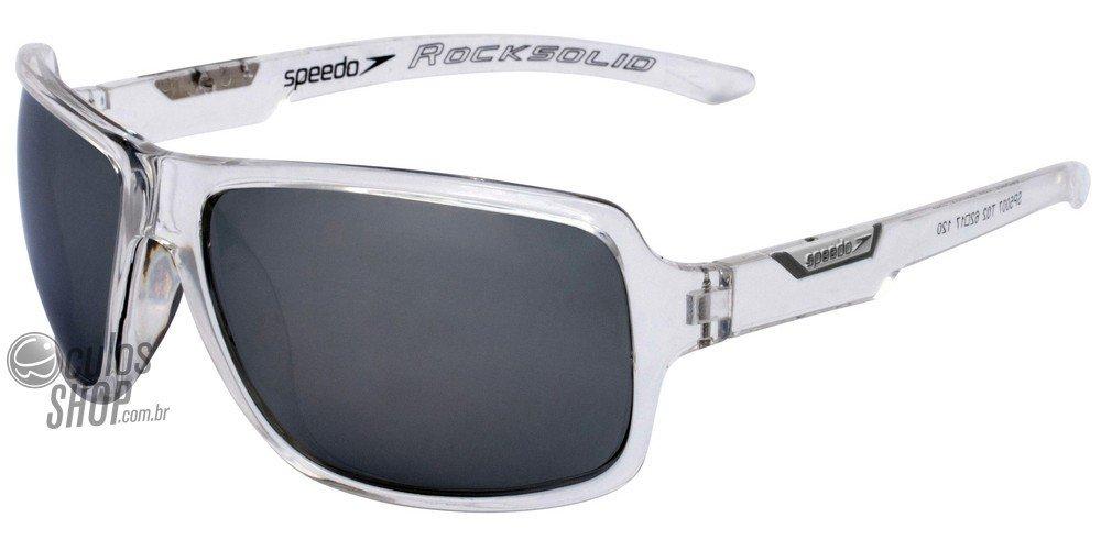 Óculos de Sol Speedo Sp 5007 T02 Transparente/ Preto Espelhado Polarizado - Lente 6,2 Cm