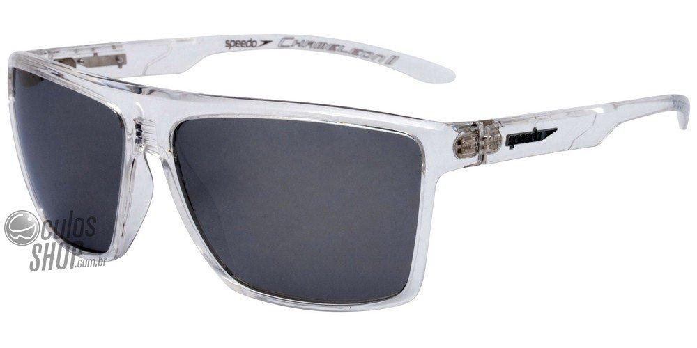 Speedo SP 5009 T02 Transparente / Preto Espelhado Polarizado - Lente 6,1 cm - Sol