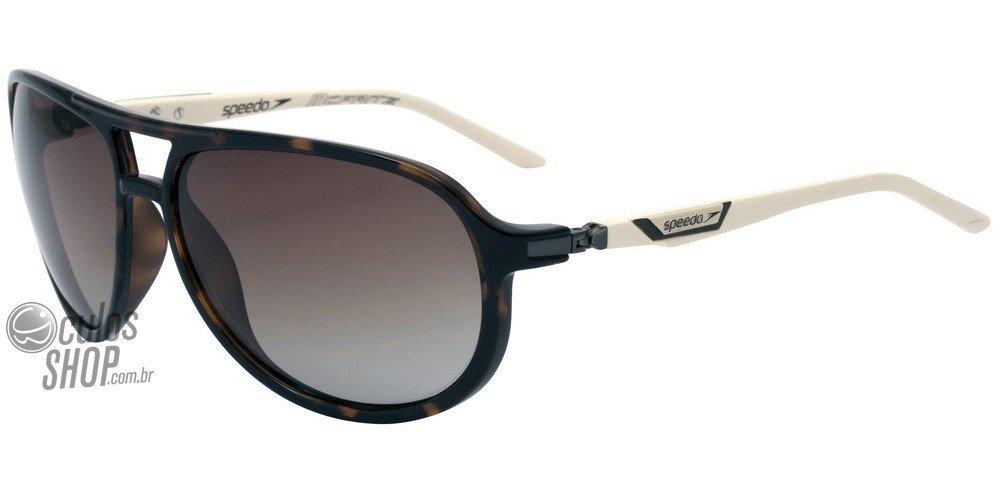 Óculos de Sol Speedo Sp 5011 G02 Marrom E Creme/ Marrom Degradê Polarizado - Lente 6,1 Cm
