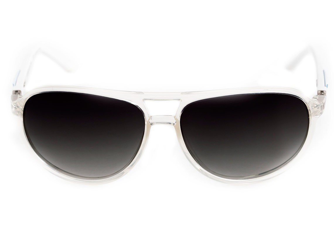 Óculos de Sol Speedo Sp 5011 T10 Transparente E Branco Brilho/ Preto Degradê Polarizado - Lente 6,1 Cm