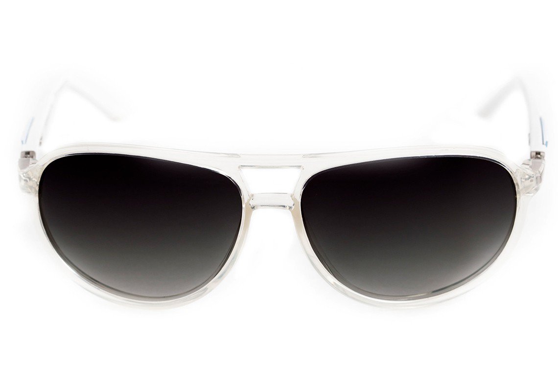 Óculos de Sol Speedo Sp 5011 T10 Transparente E Branco/ Preto Polarizado - Lente 6,1 Cm