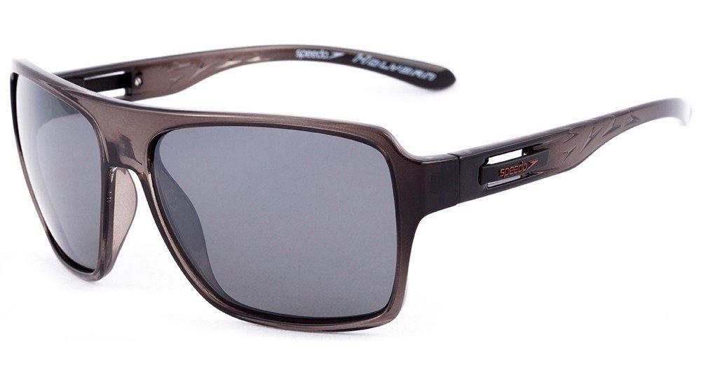 Óculos de Sol Speedo Sp 5013 B02 Preto Translúcido/ Preto Espelhado Polarizado - 61 mm