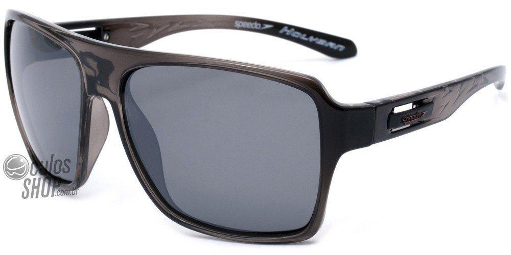 Óculos de Sol Speedo Sp 5013 B02 Preto Translúcido/ Preto Espelhado Polarizado - 61 mm