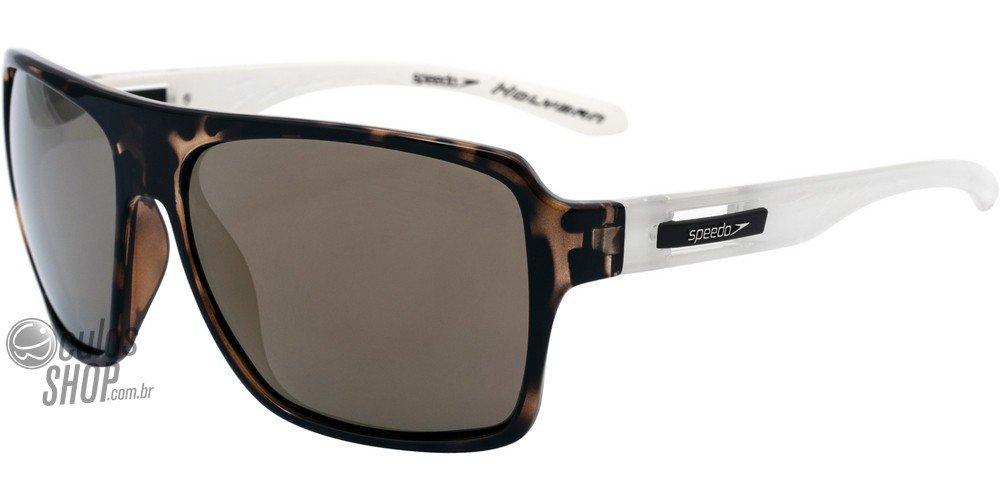 Óculos de Sol Speedo Sp 5013 H09 Marrom E Branco/ Marrom Espelhado Polarizado - 61 mm
