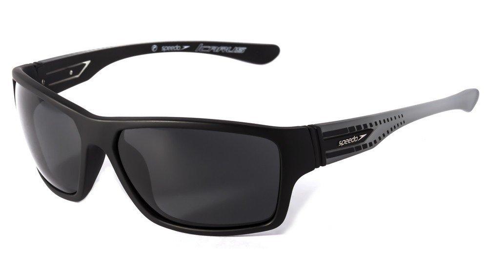 Óculos de Sol Speedo Sp 5037 A02 Preto E Cinza Fosco/ Preto Polarizado - 61 mm