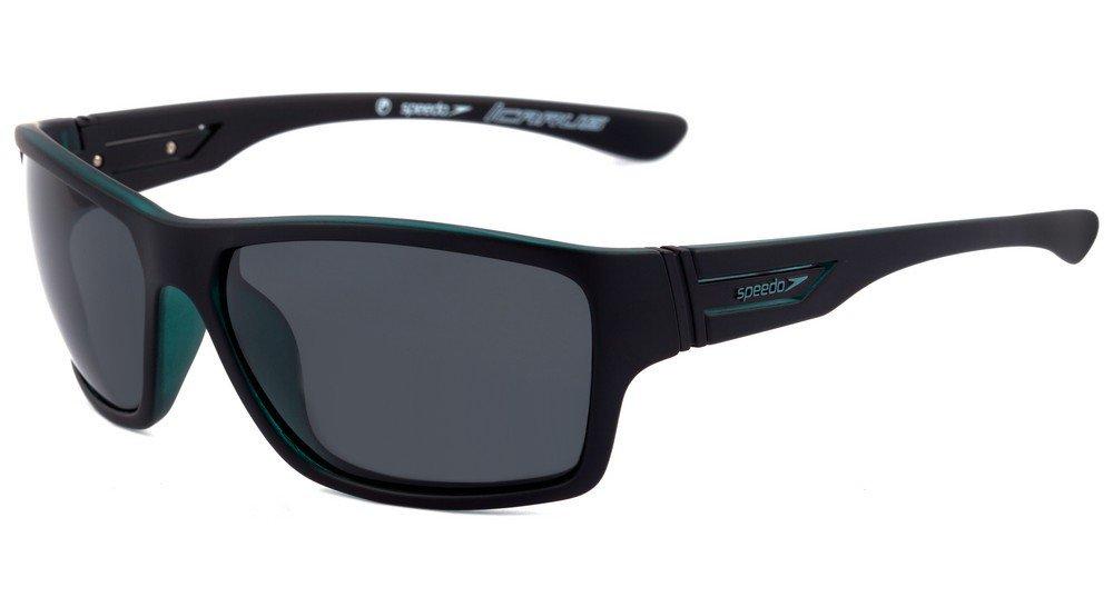 Óculos de Sol Speedo Sp 5037 T01 Preto E Verde Fosco/ Preto Polarizado - 61 mm