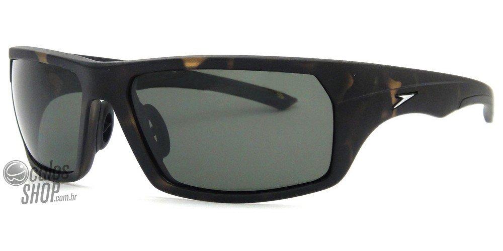 Óculos de Sol Speedo Sp 544 G21 Marrom Fosco/ Verde Polarizado - 62 mm