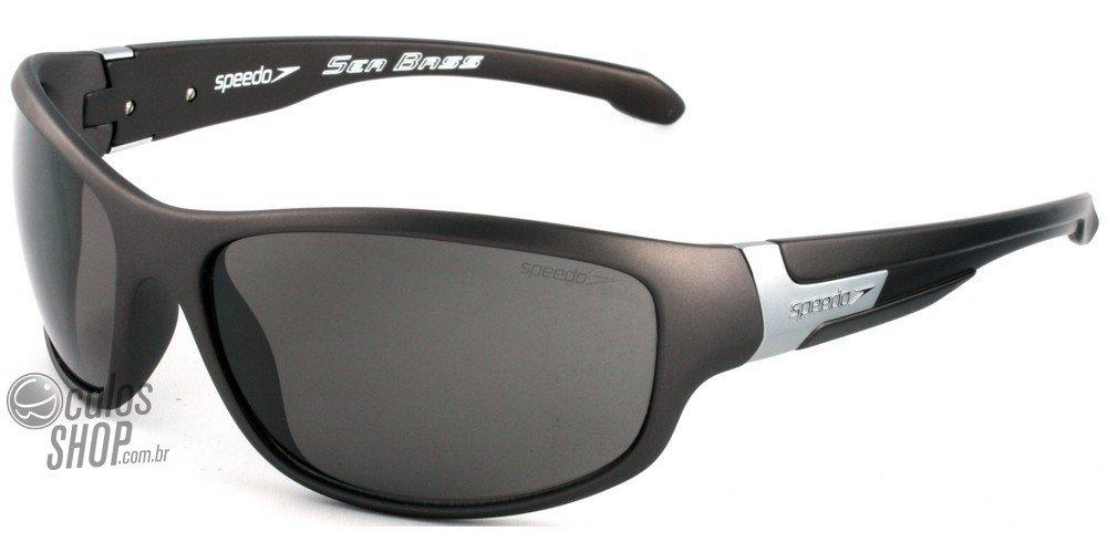 Óculos de Sol Speedo Sp 561 C01 Cinza Fosco/ Preto - 63 mm