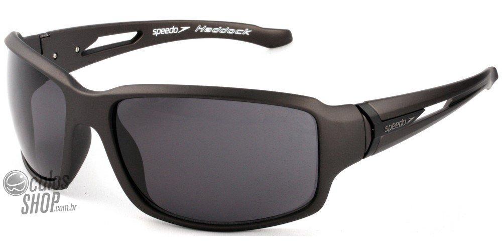 Óculos de Sol Speedo Sp 567 C01 Cinza Fosco/ Preto - 65 mm
