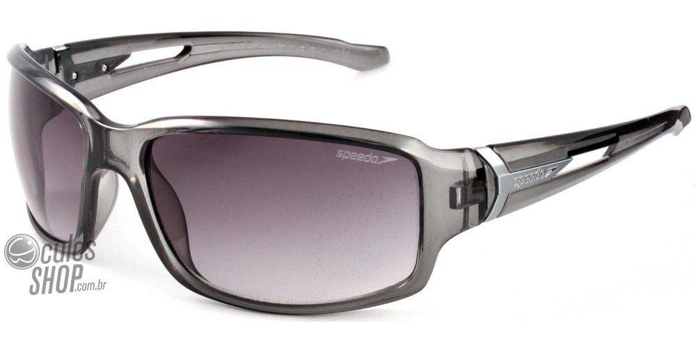 Óculos de Sol Speedo Sp 567 H01 Cinza Translúcido/ Preto Degradê - Lente 6,5 Cm