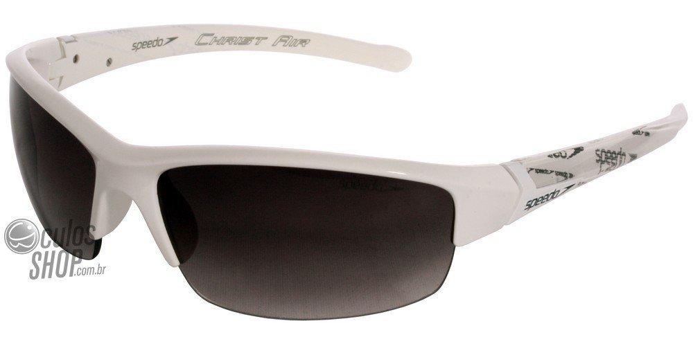 Óculos de Sol Speedo Sp 570 A02 Branco Brilho/ Preto Degradê - 71 mm