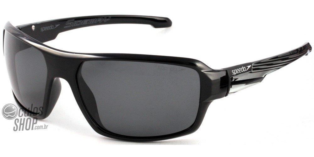 Óculos de Sol Speedo Sp 575 A01 Preto E Cinza/ Preto - 62 mm