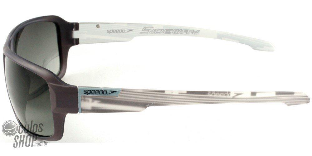 Óculos de Sol Speedo Sp 575 B02 Cinza E Branco Fosco/ Verde Degradê - 62 mm