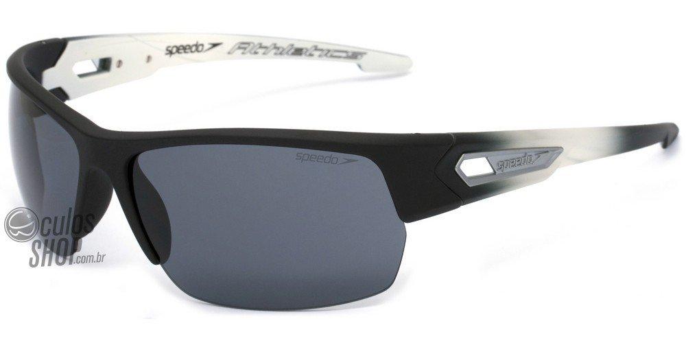 Óculos de Sol Speedo Sp 595 01A Preto E Branco Fosco/ Preto - 68 mm
