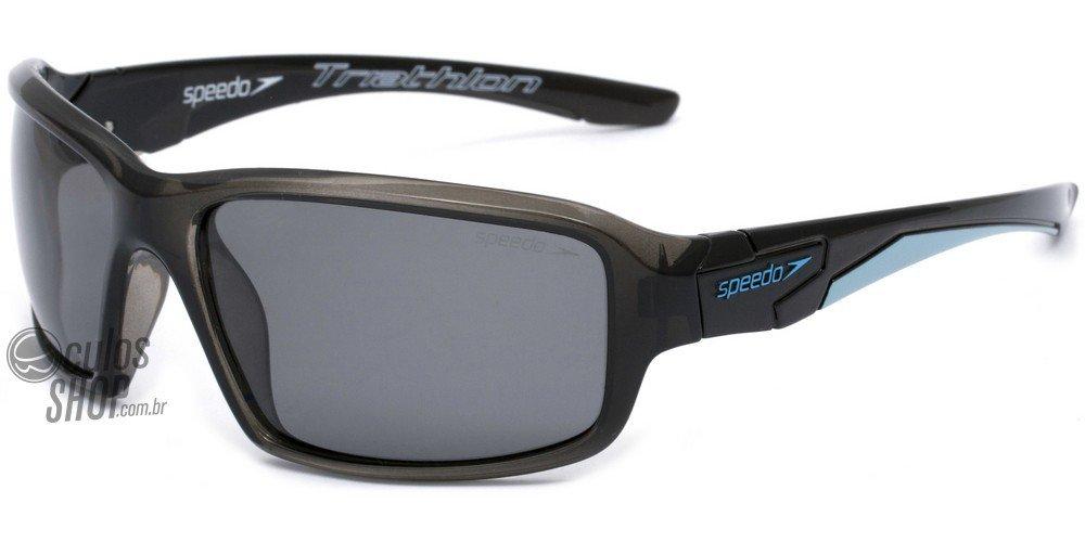 Óculos de Sol Speedo Sp 598 D02 Preto E Azul/ Preto Polarizado - 62 mm