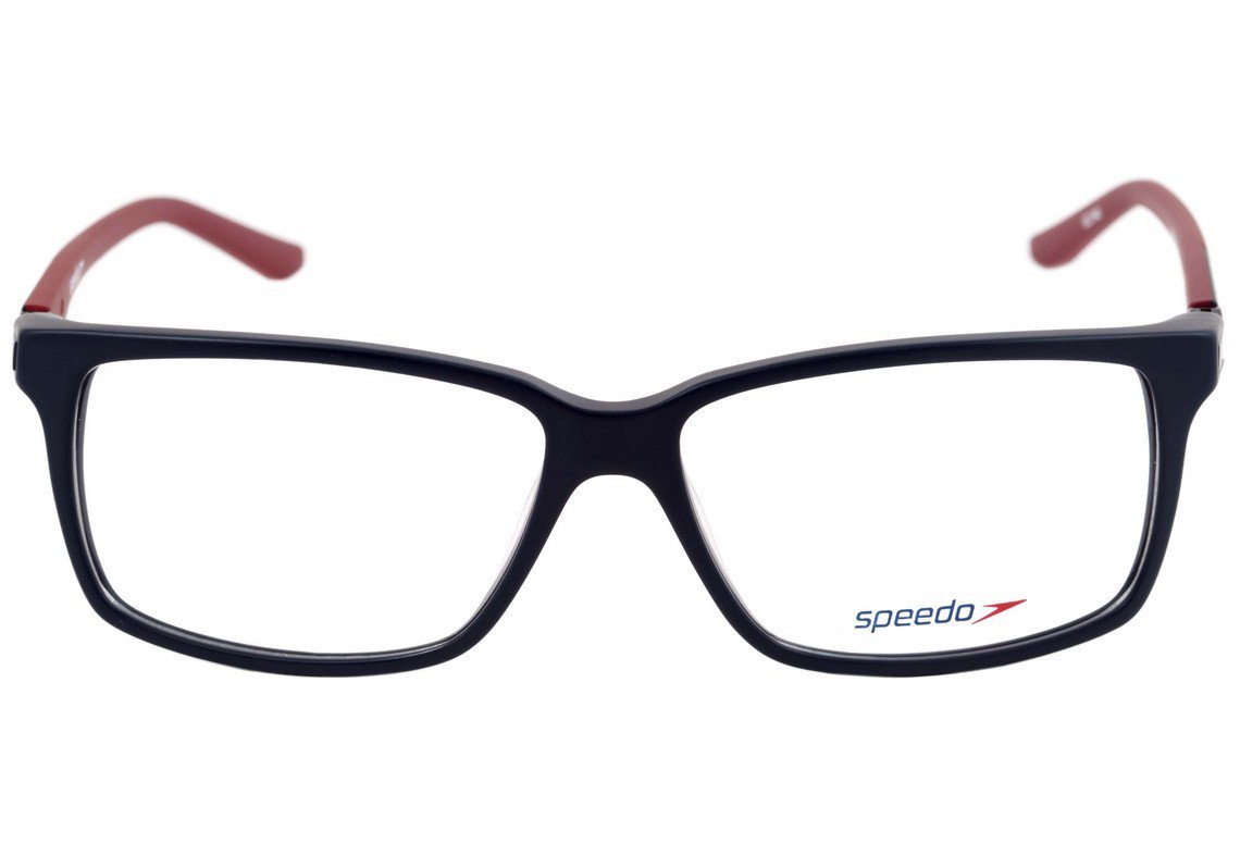 Óculos de Grau Speedo Sp 6074 D01 Azul E Vermelho Fosco - 56 mm