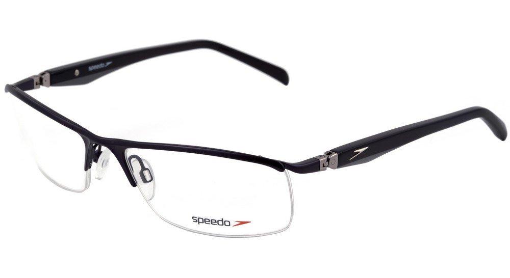 Óculos de Grau Speedo Sp1143 18E Azul Preto E Cinza Brilho - 58 mm