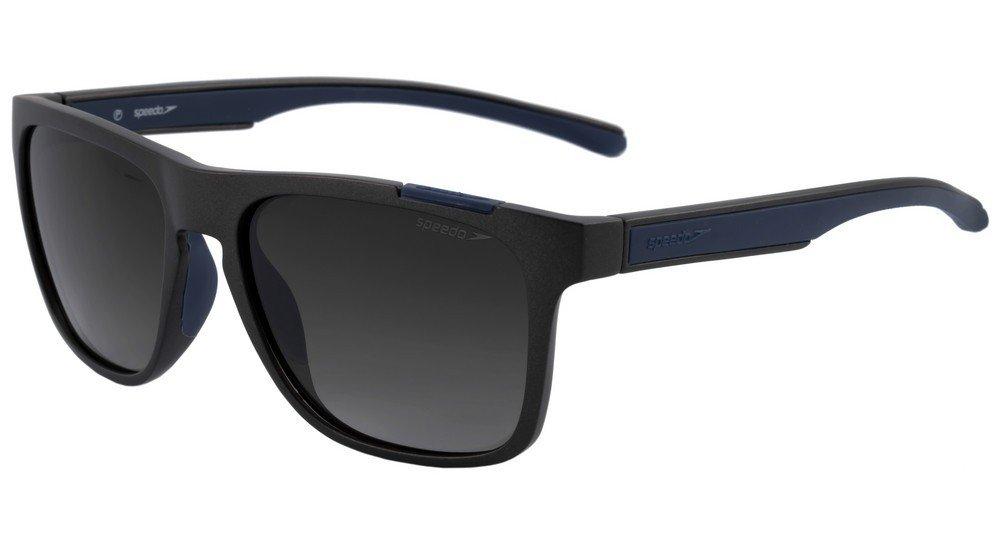 Óculos de Sol Speedo Surf D05 Cinza E Azul Fosco/ Preto Degradê - 57 mm