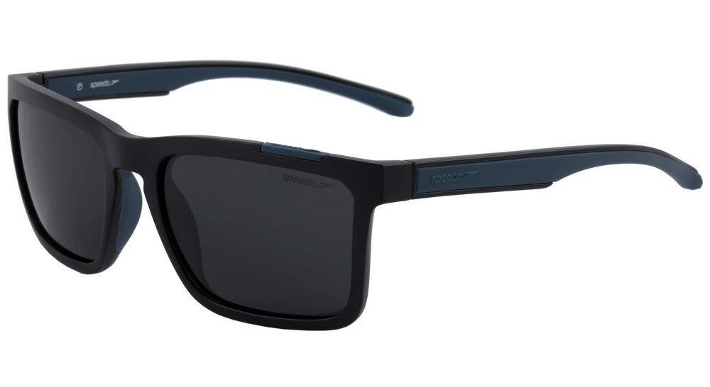 Óculos de Sol Speedo Voley A01 Preto E Azul Fosco/ Preto Polarizado - 57 mm