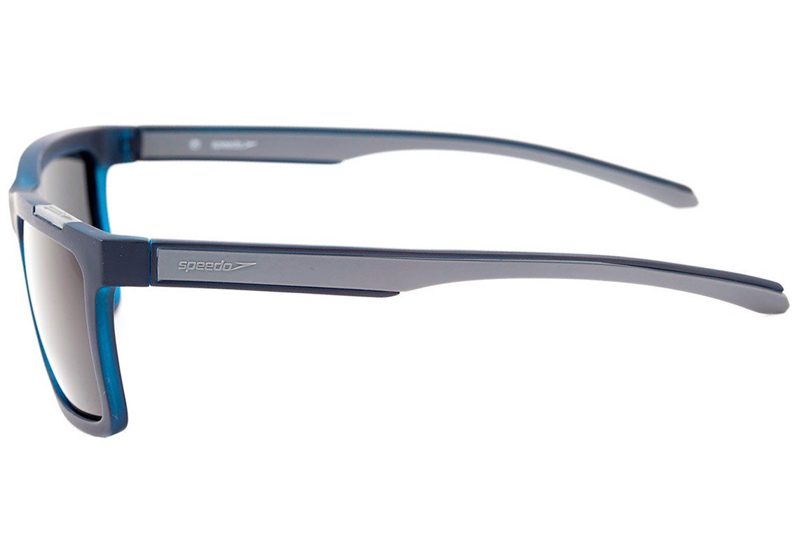 Óculos de Sol Speedo Voley H01 Azul E Cinza Fosco/ Verde Polarizado - 57 mm