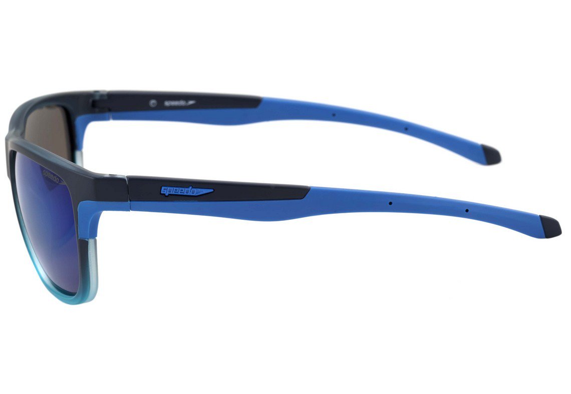 Speedo Water Polo C01 Preto E Azul Fosco/ Azul Espelhado Polarizado - 59 mm