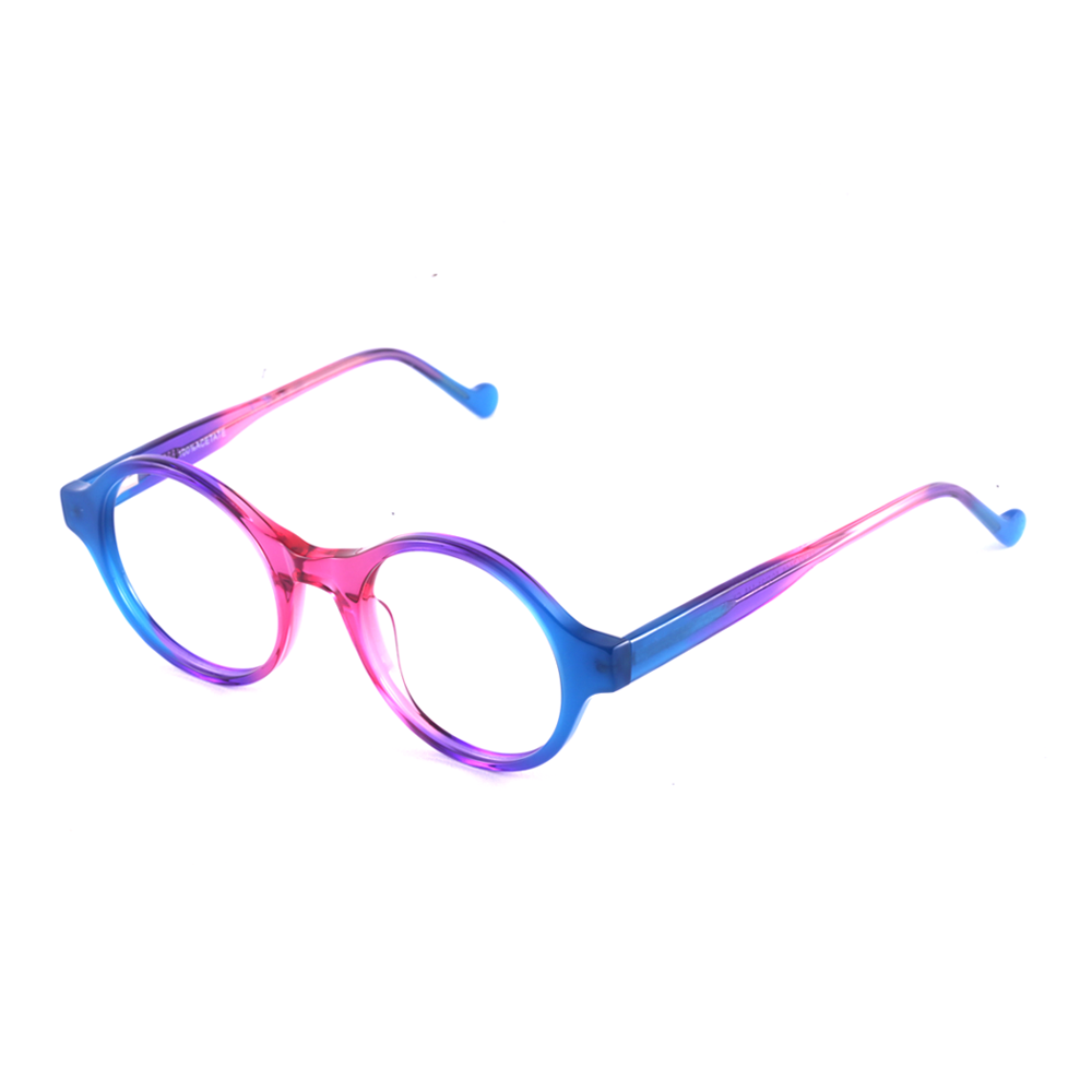 Wee Tutti Frutti Rosa e Azul Translúcido Brilho - Lente 5,0 cm