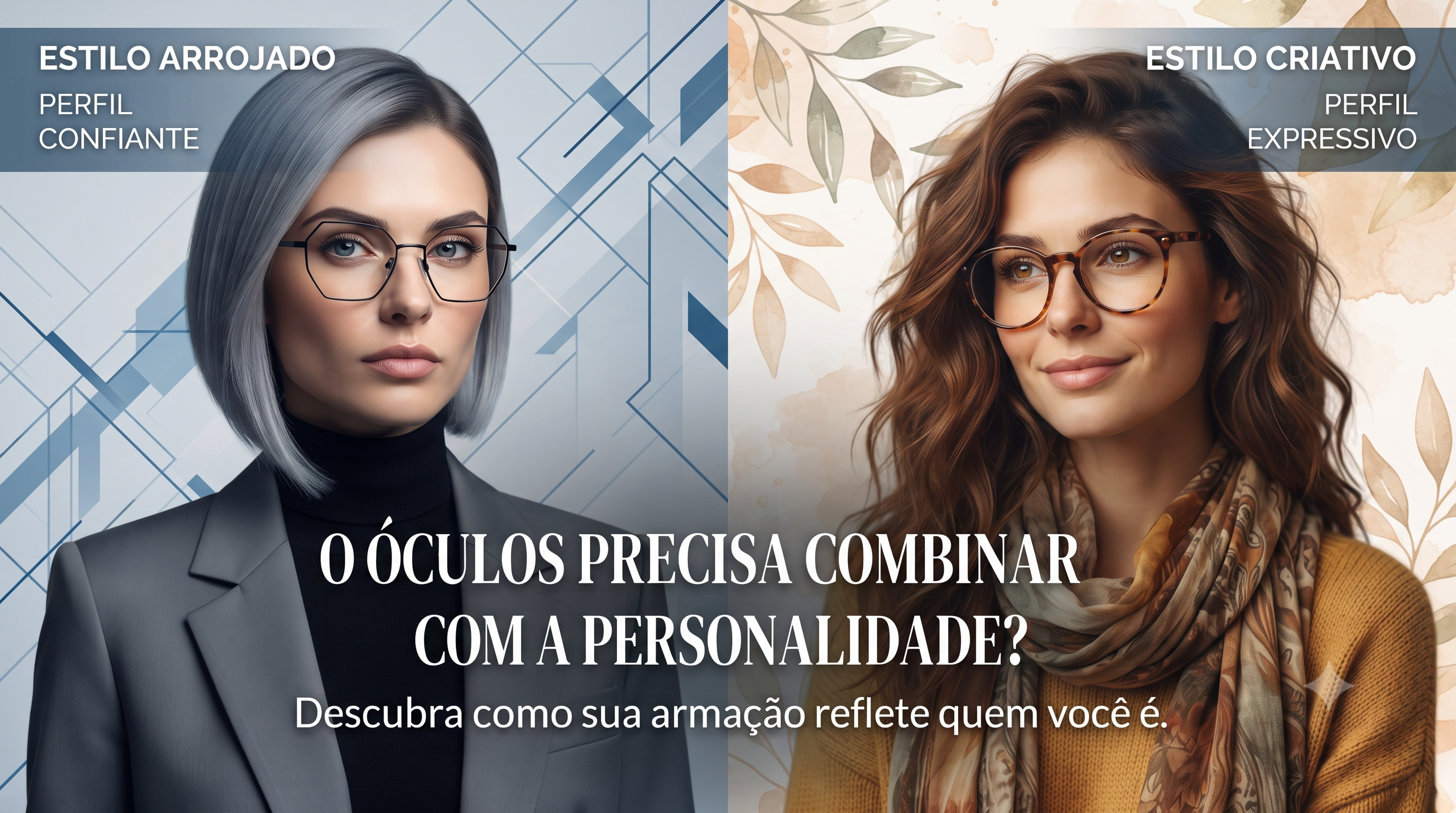 O óculos precisa combinar com a personalidade?
