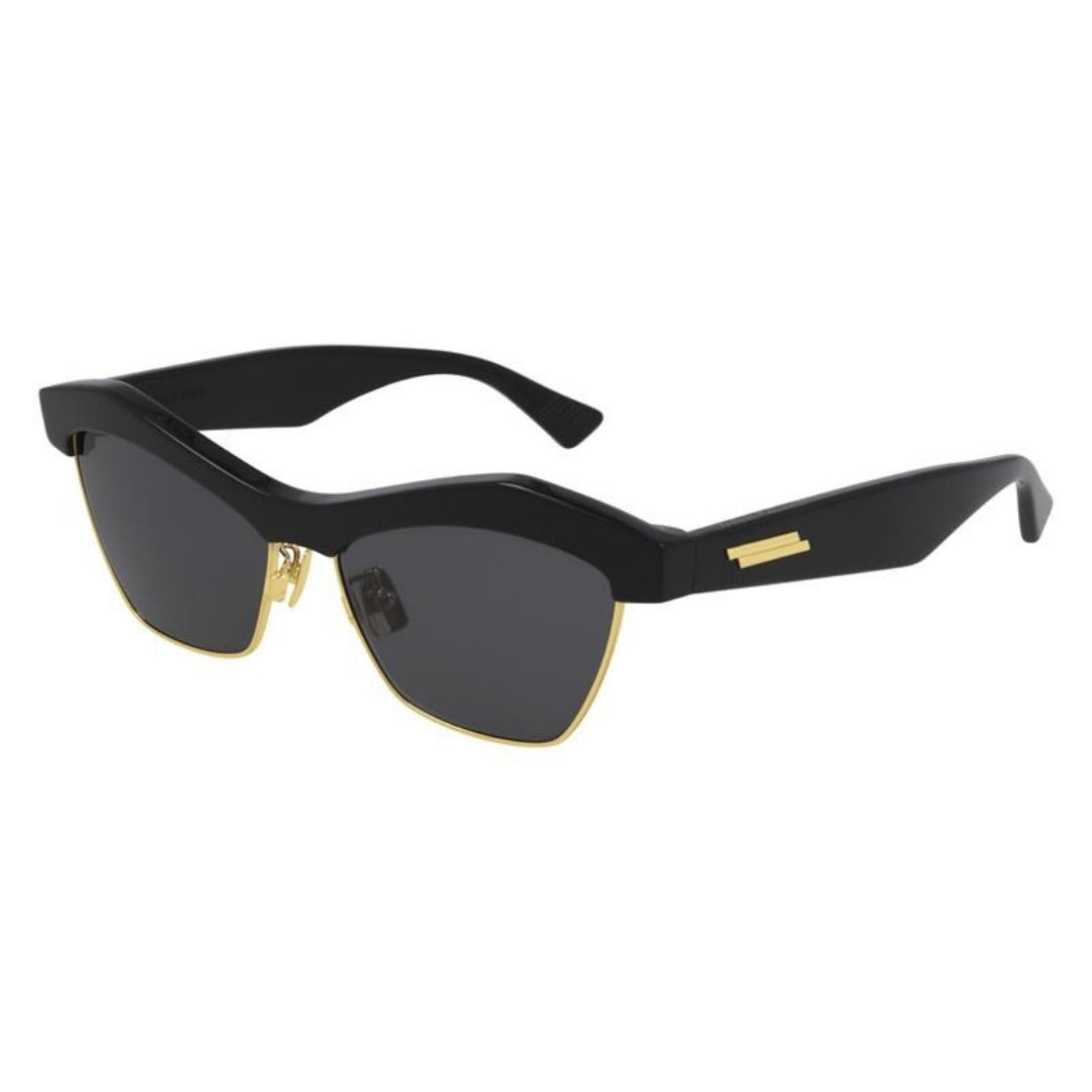 Bottega Veneta BV1099S 001 Preto Brilho e Dourado Preto - Sol - 57 mm