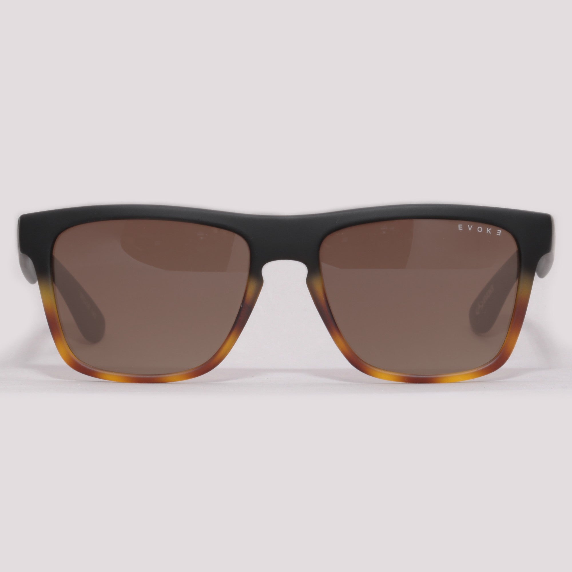 Evoke EVK 24 A21 Black Matte Turtle Brown Gradient - Sol - 56 mm