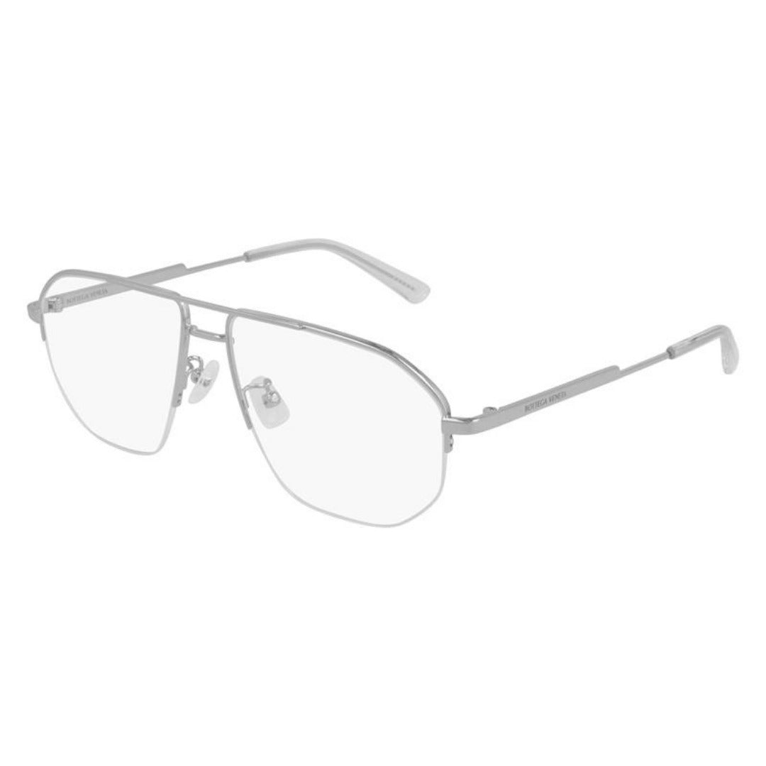 Bottega Veneta BV1109O 003 Prata Brilho - Grau - 57 mm