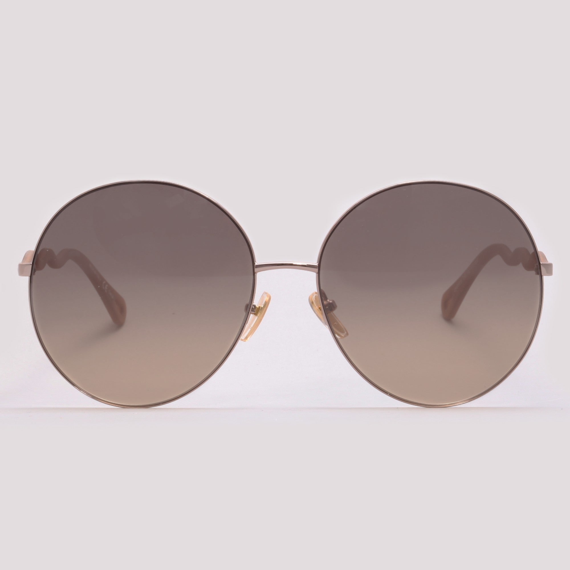 Chloé CH0055S 002 Dourado e Nude Marrom Degradê - Sol - 62 mm