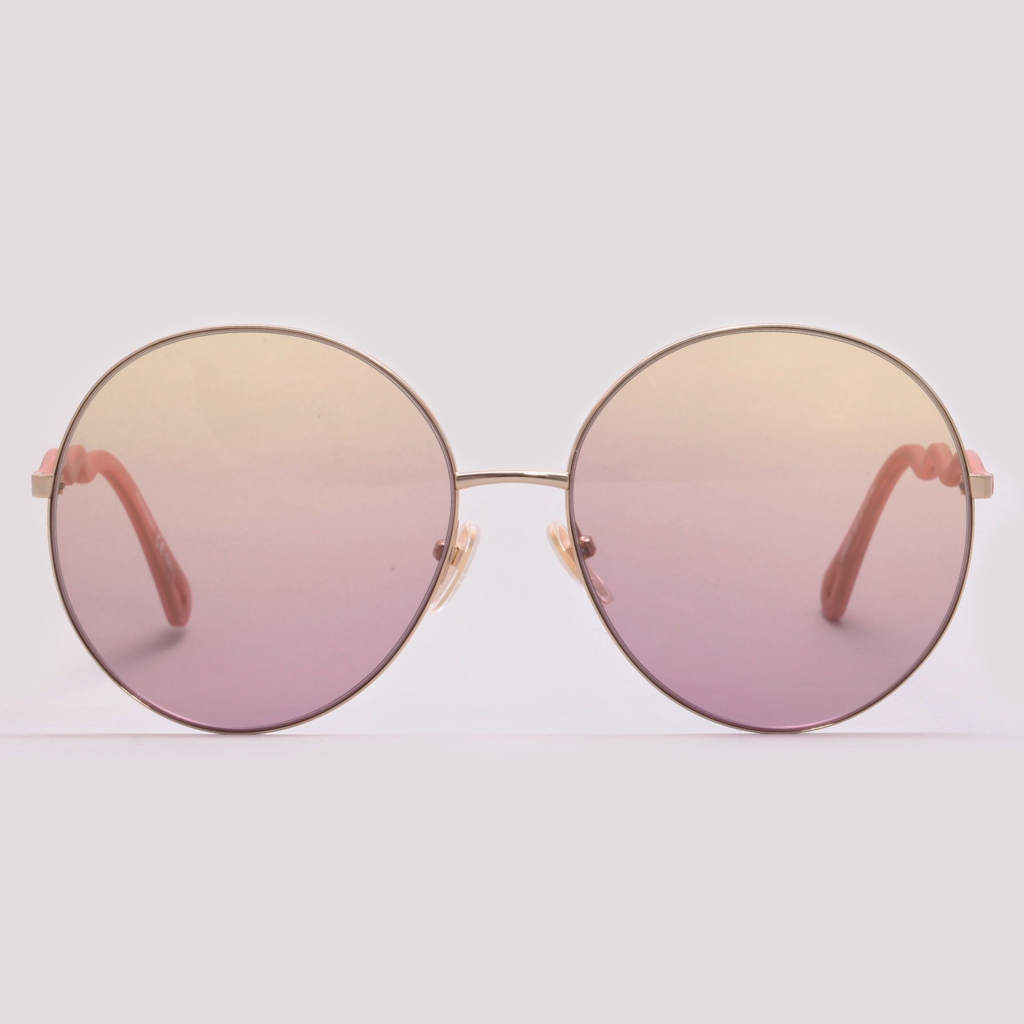 Chloé CH0055S 003 Dourado Brilho e Rosa Fosco Rosa Degradê- Sol - 62 mm