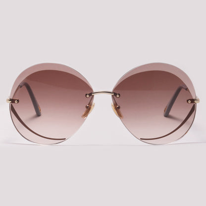 Chloé CH0063S 002 Dourado Marrom Degradê - Grau - 64 mm