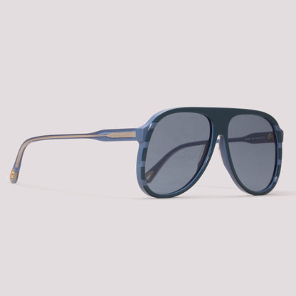 Chloé CH0128S 004 Azul Brilho Azul Total - Sol - 62 mm