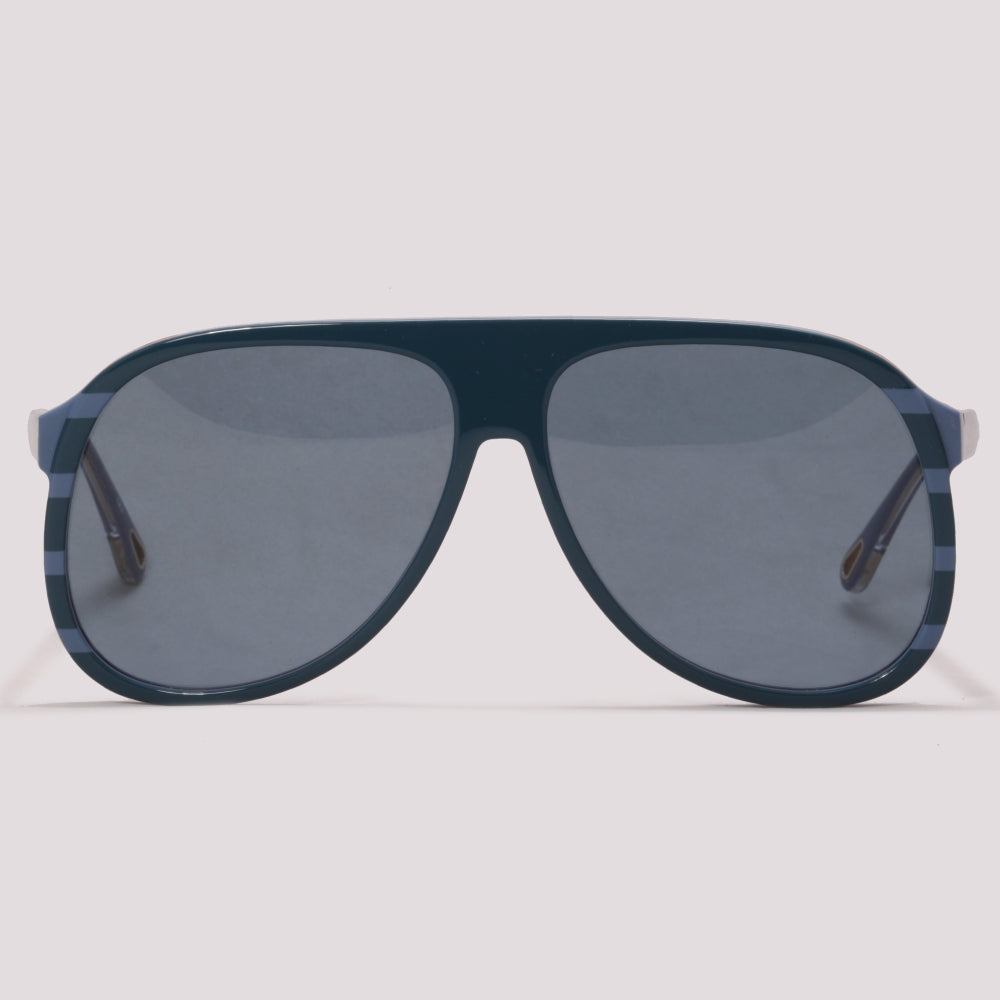 Chloé CH0128S 004 Azul Brilho Azul Total - Sol - 62 mm