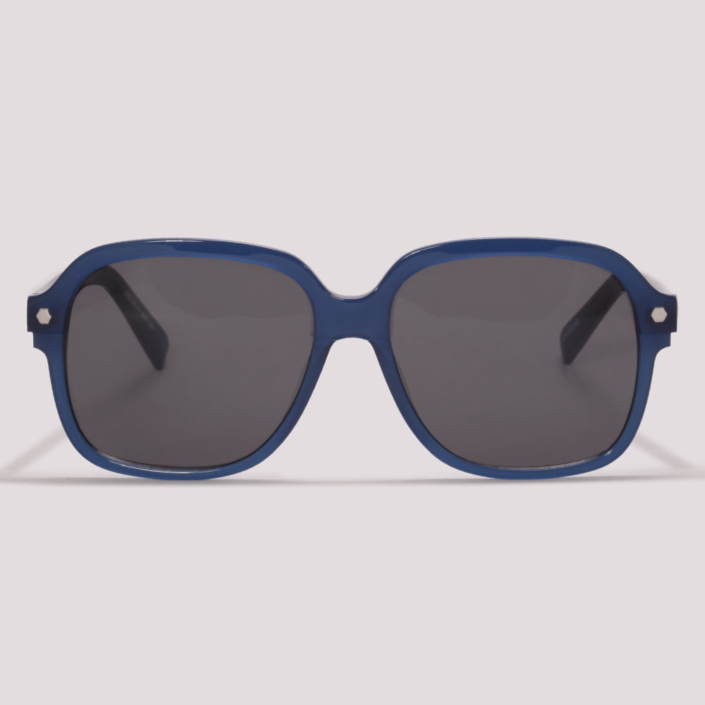 Óculos de Sol Evoke Brooklyn Sun D01 Azul Translúcido Preto - Sol - 57 mm