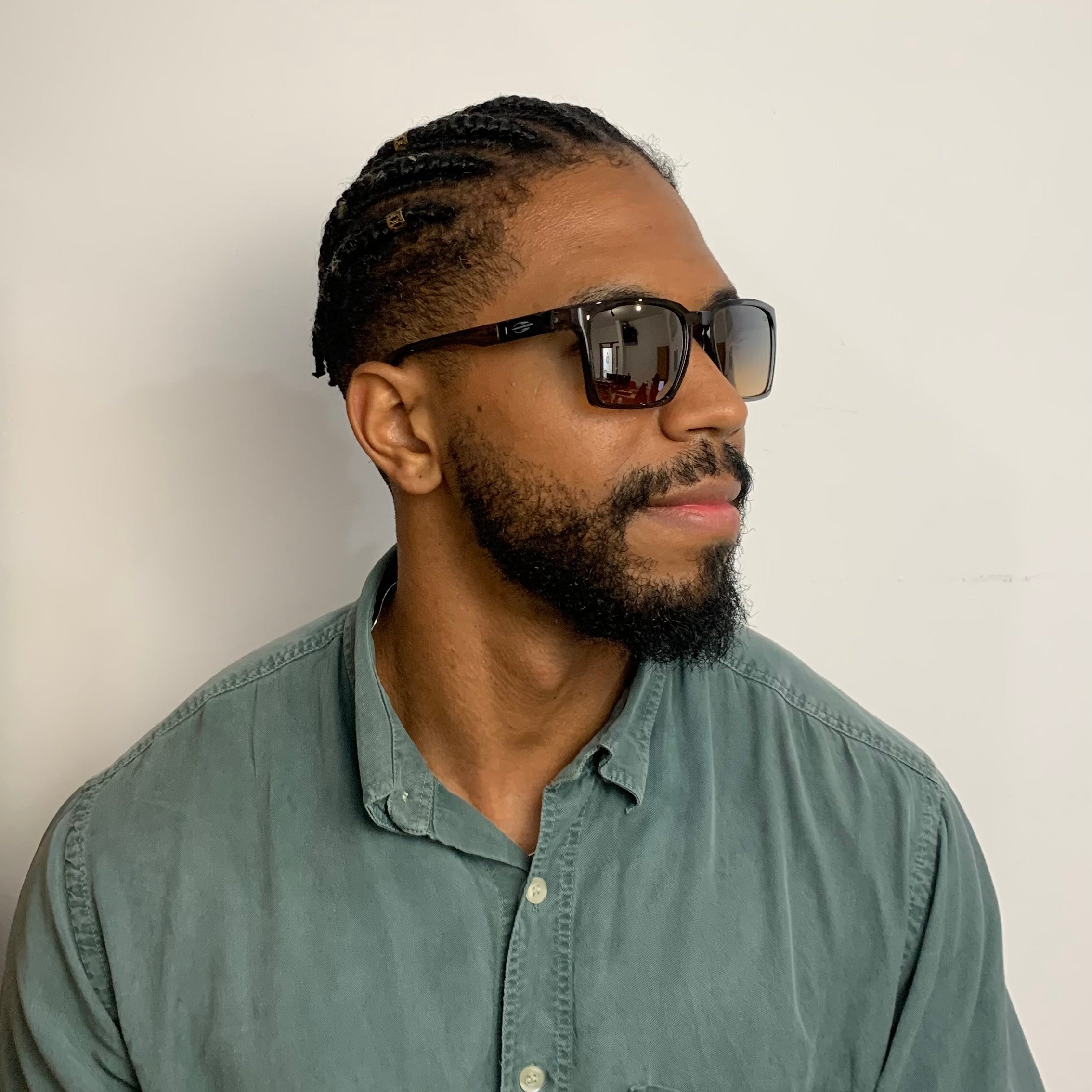 Mormaii Budapeste Sun Cinza Brilho Azul e Laranja Degradê - Sol