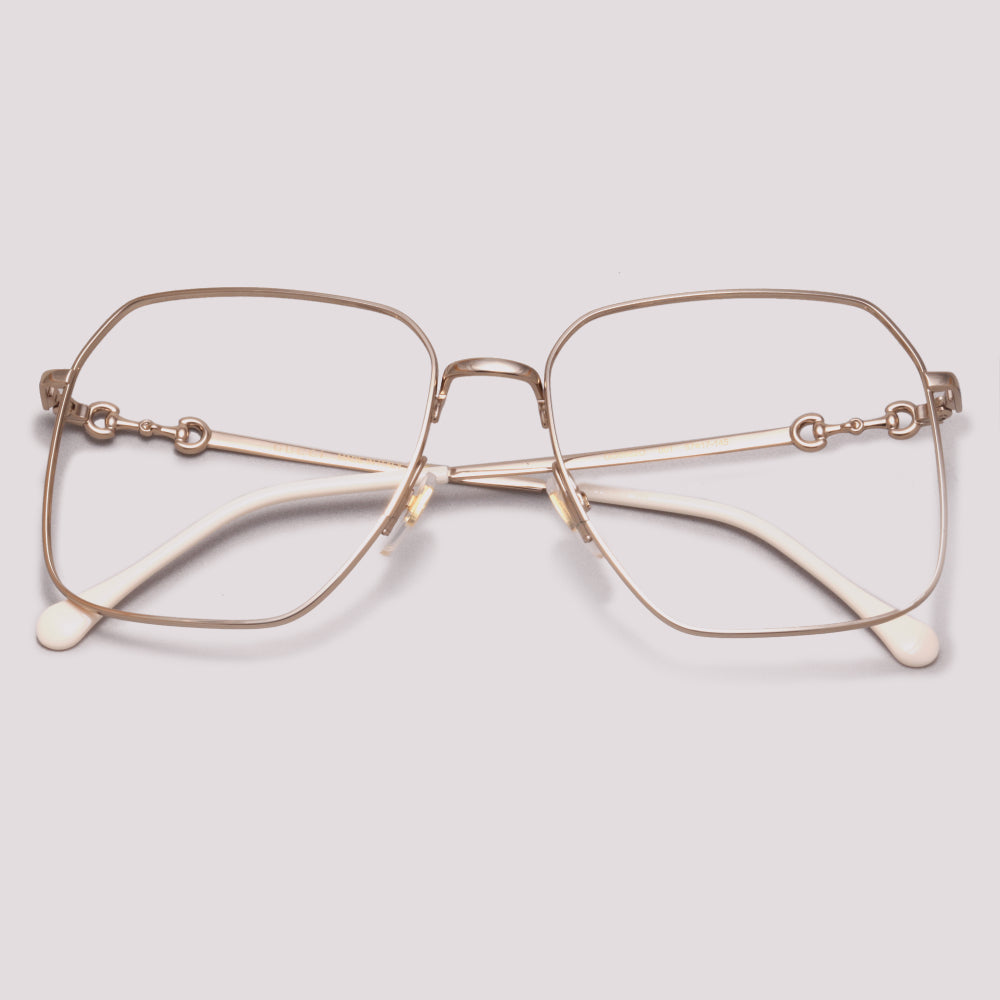 Gucci GG0952O 001 Dourado e Nude - Grau - 57 mm