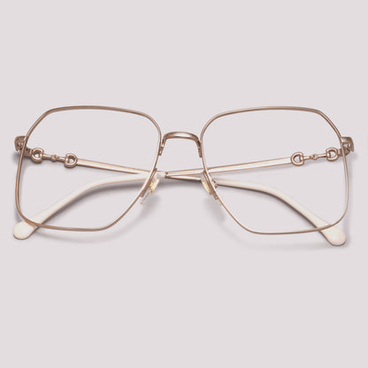 Gucci GG0952O 001 Dourado e Nude - Grau - 57 mm