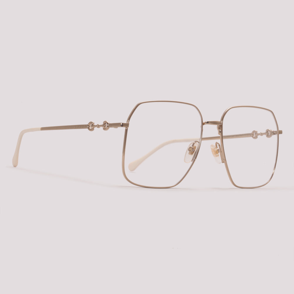 Gucci GG0952O 001 Dourado e Nude - Grau - 57 mm