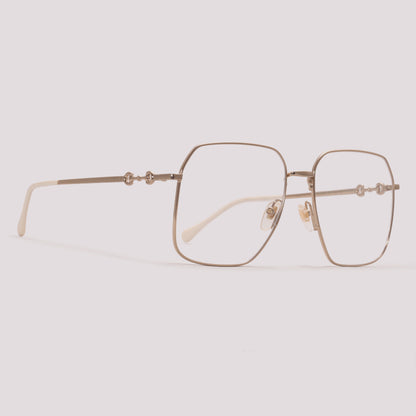 Gucci GG0952O 001 Dourado e Nude - Grau - 57 mm