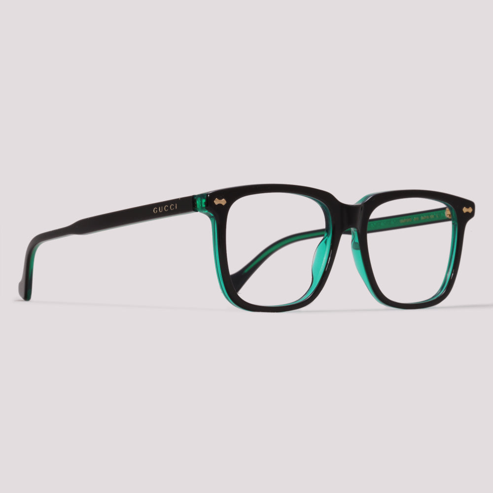 Gucci GG0737O 013 Preto e Verde - Grau - 56 mm