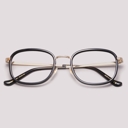 Gucci GG0865OA 001 Preto e Dourado - Grau - 52 mm