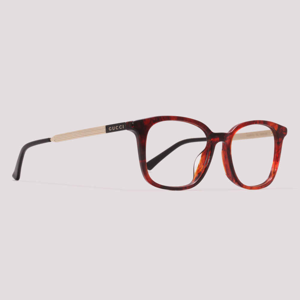 Gucci GG0831OA 002 Marrom Mesclado - Grau - 52 mm