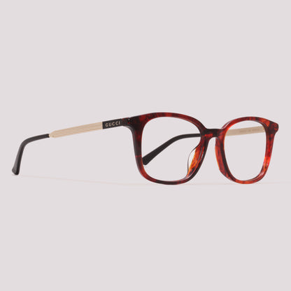 Gucci GG0831OA 002 Marrom Mesclado - Grau - 52 mm